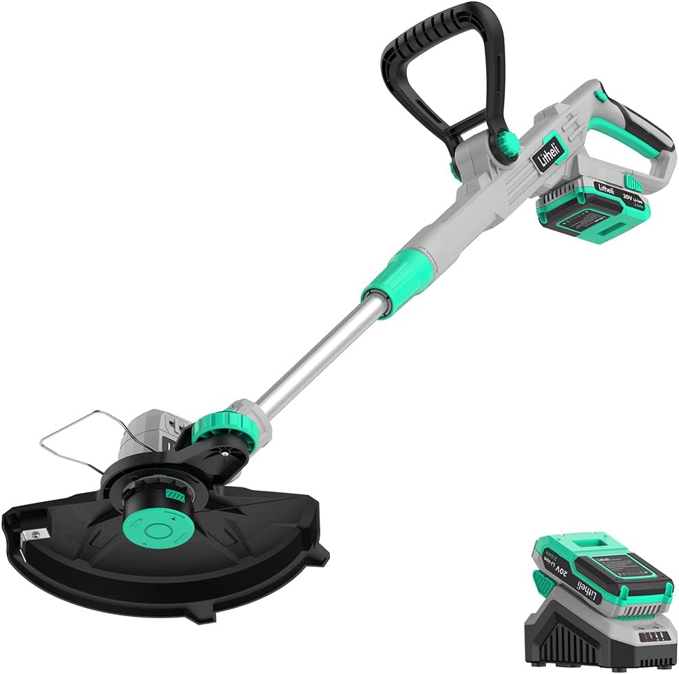 Litheli 12.1 Inch Cordless String Trimmer for Lawn Care