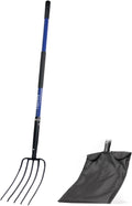 5-Tine Pitchfork for Gardening 57-in Heavy Duty Garden Fork - Durable