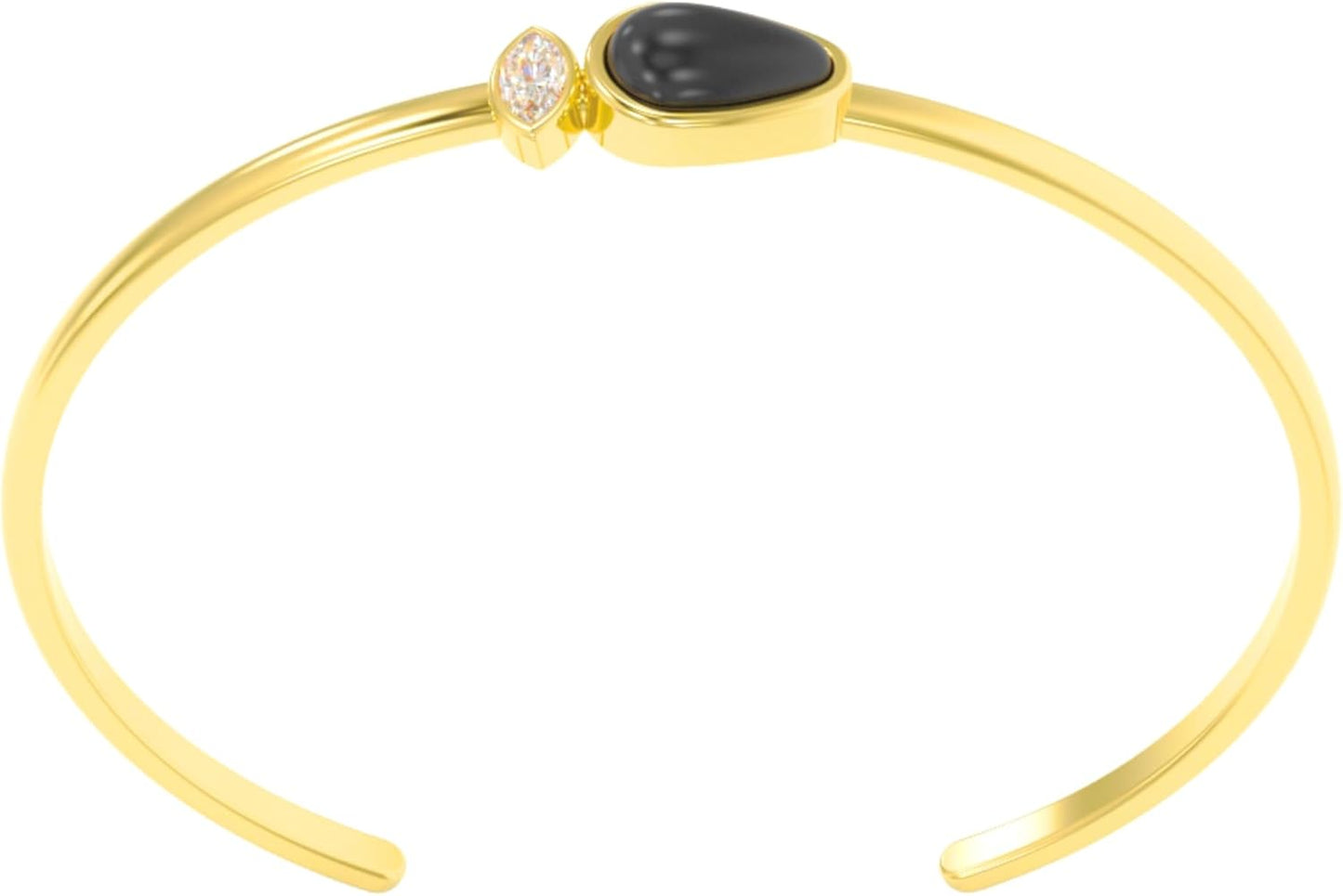 Dainty Minimalist 925 Sterling Silver Gemstone Bracelet for Women