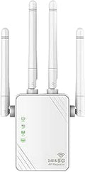 WiFi Extender WiFi Booster 1200Mbps Dual Band - 360 Coverage