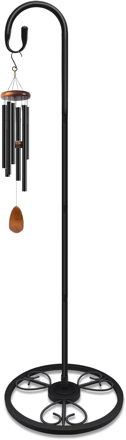63 Adjustable Shepherds Hooks Stand for Wind Chimes and More