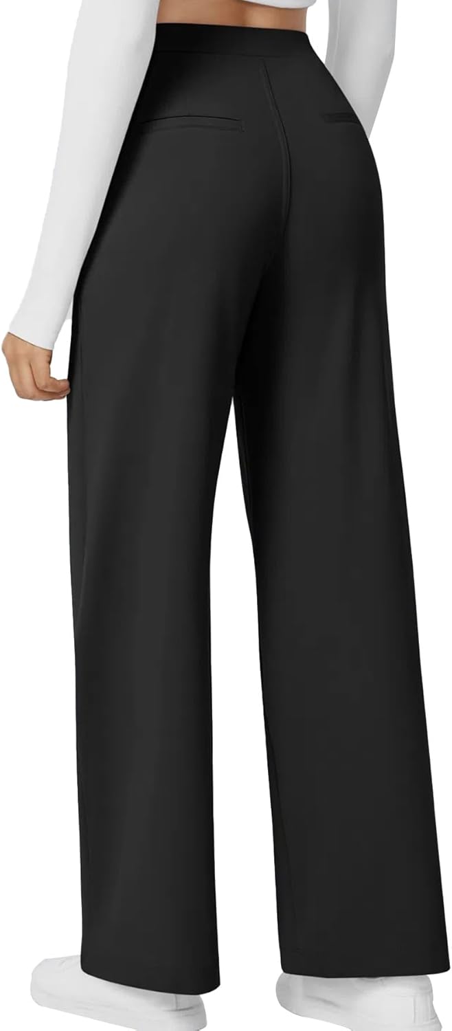 High Waisted Work Pants for Women - Business Casual Trousers