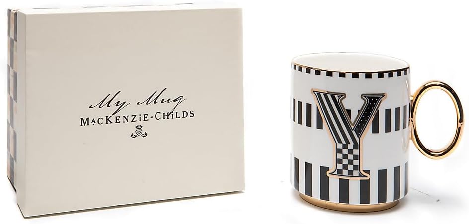 MACKENZIE-CHILDS My Mug Decorative Ceramic Coffee Mug with Handle