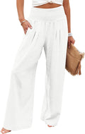 Angerella Womens High Waisted Palazzo Pants - Lightweight Comfort Fall