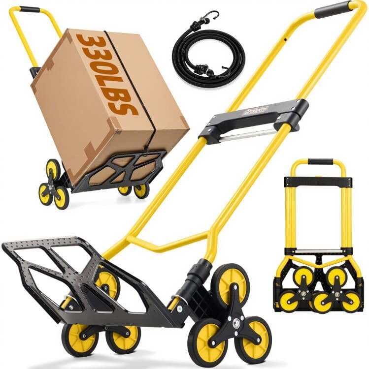 Upgraded Stair Climbing Cart for Easy Moving and Transport
