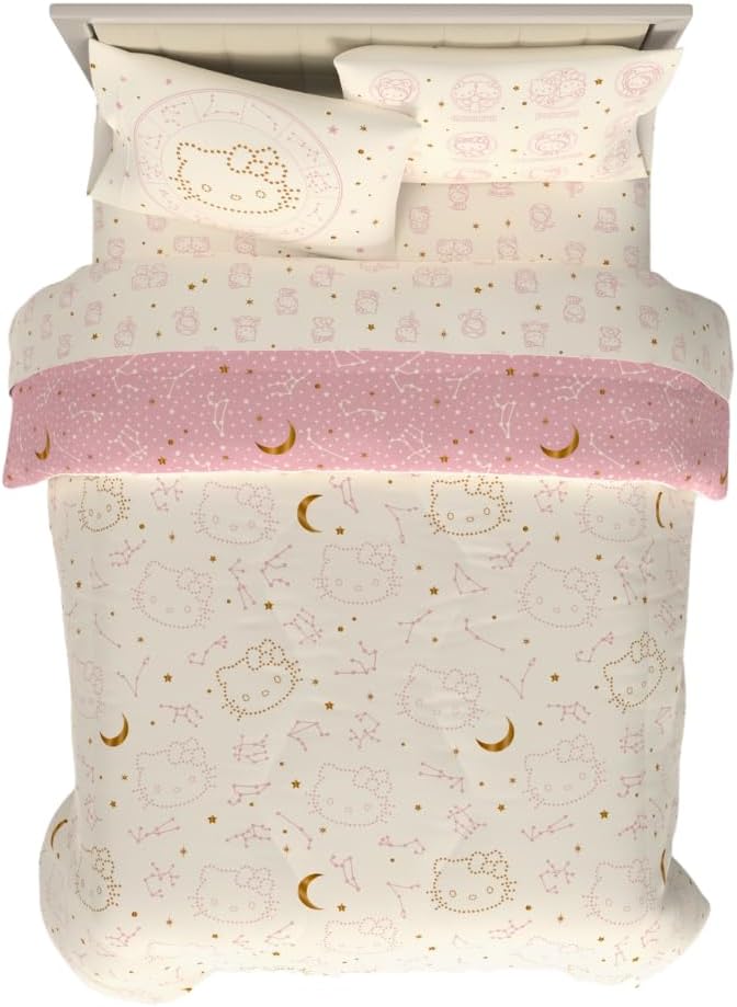 Hello Kitty Velvet Bedding Set with Comforter and Sheets