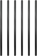 GeilSpace 6 Pack 1/2in 36in Pre-Cut Black Metal Pipe for DIY