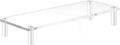 Acrylic Monitor Stand Riser 20x7.5 in - Clear Desk Riser for Ergonomic