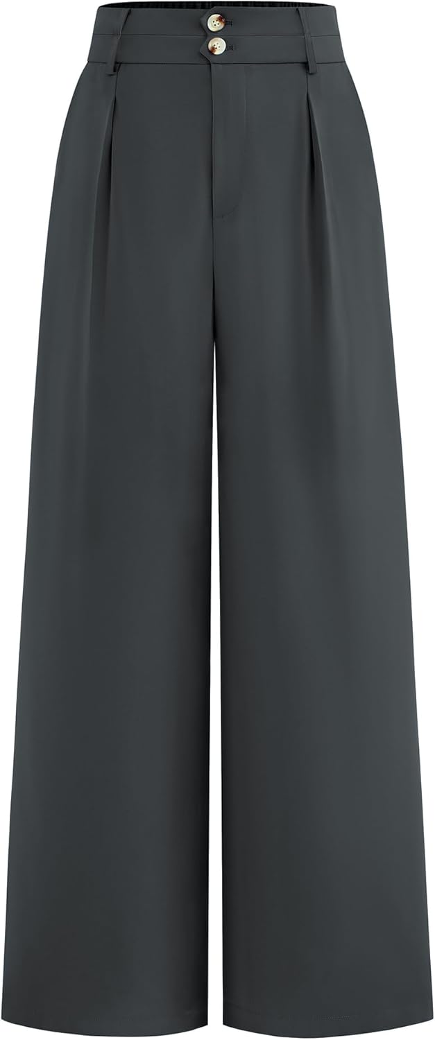 BTFBM Women Wide Leg Dress Pants for Business Casual Style