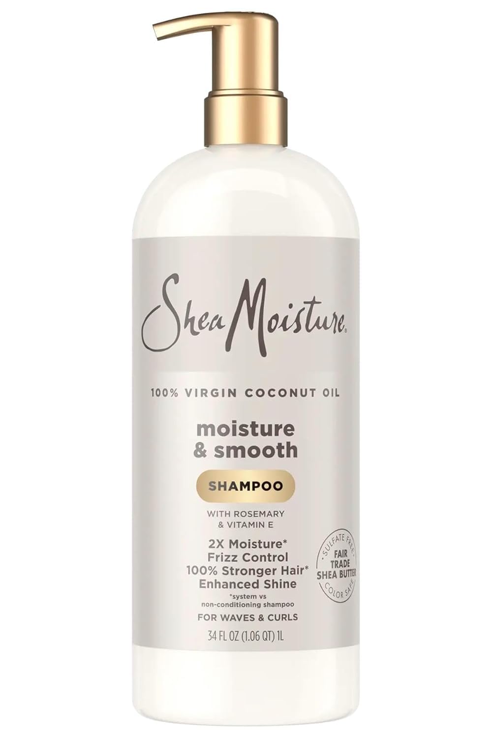SheaMoisture 100% Virgin Coconut Oil Shampoo for Waves & Curls