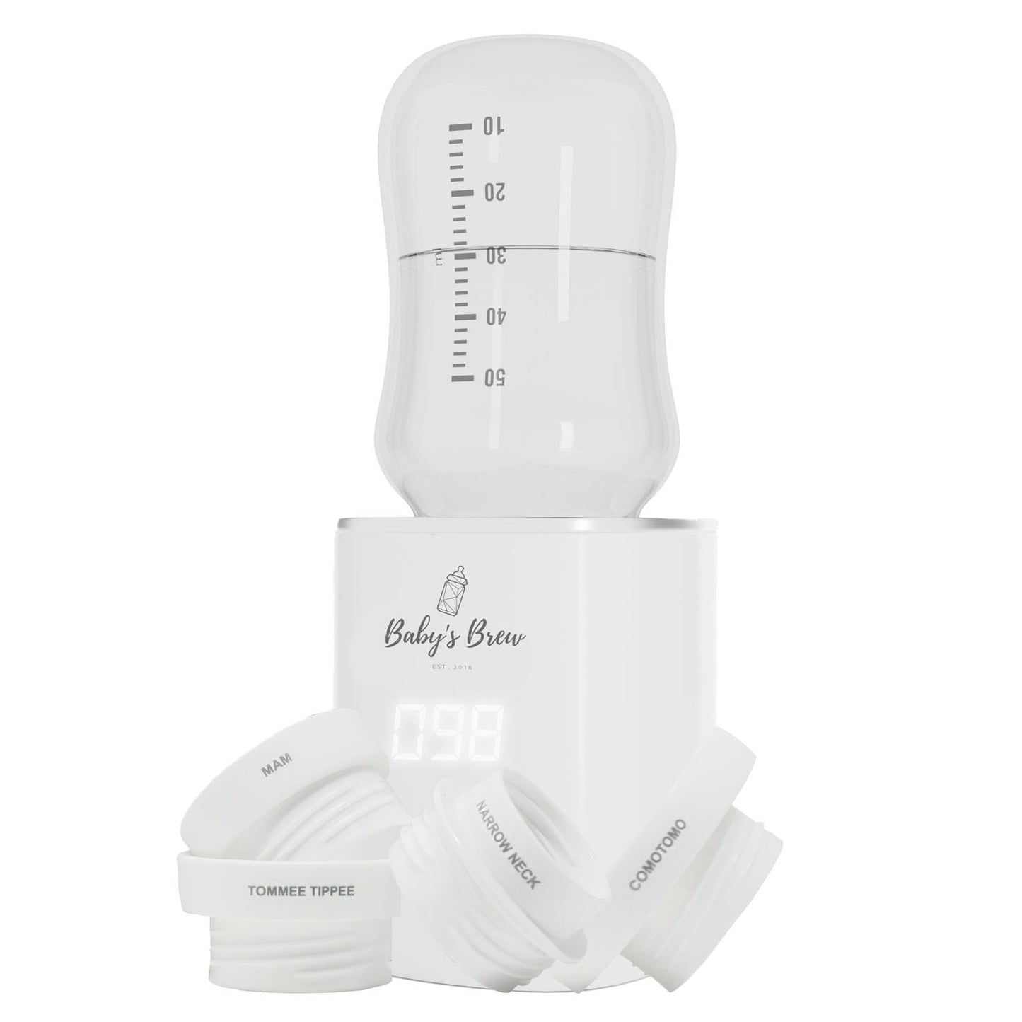 Cordless Baby Bottle Warmer - 8-12 Hour Battery Life, Travel-Friendly