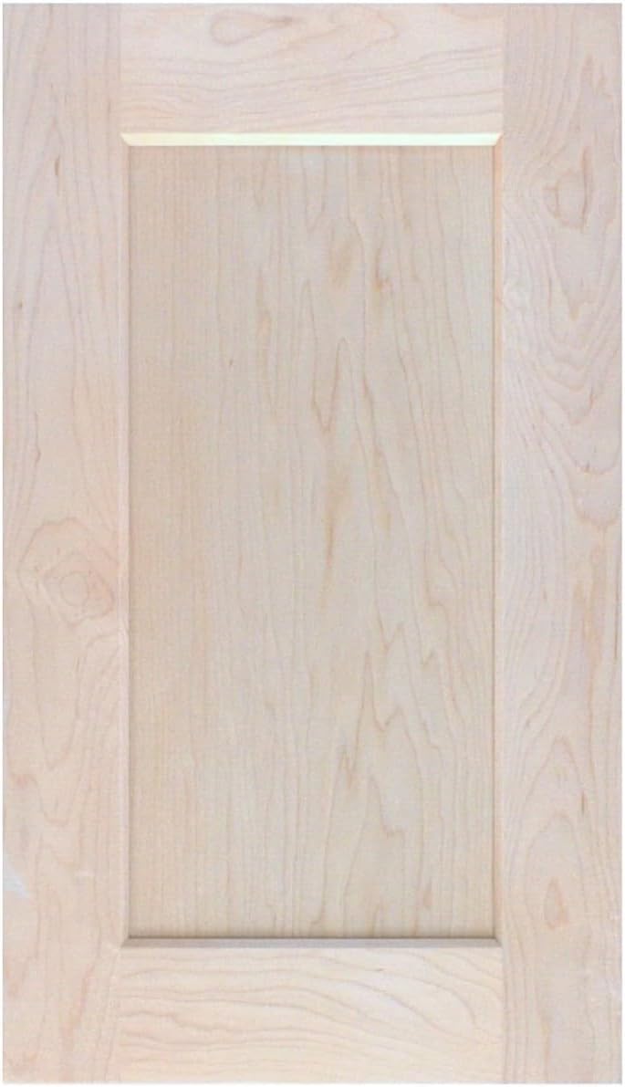 Unfinished Maple Shaker Cabinet Door Front Replacement - 12W x 24H