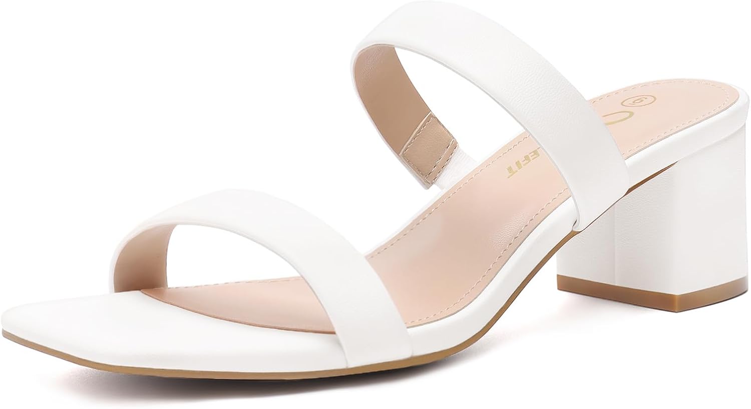Athlefit Women's Chunky Block Heels for Summer Elegance