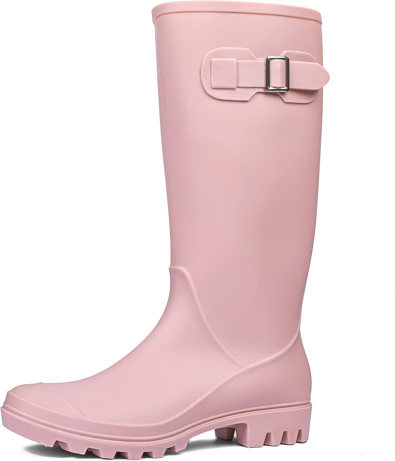 DKSUKO Women's Tall Rain Boots - Waterproof Garden Rubber Boots