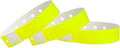 500 Neon Yellow Plastic Wristbands for Events - Secure, Extended Wear