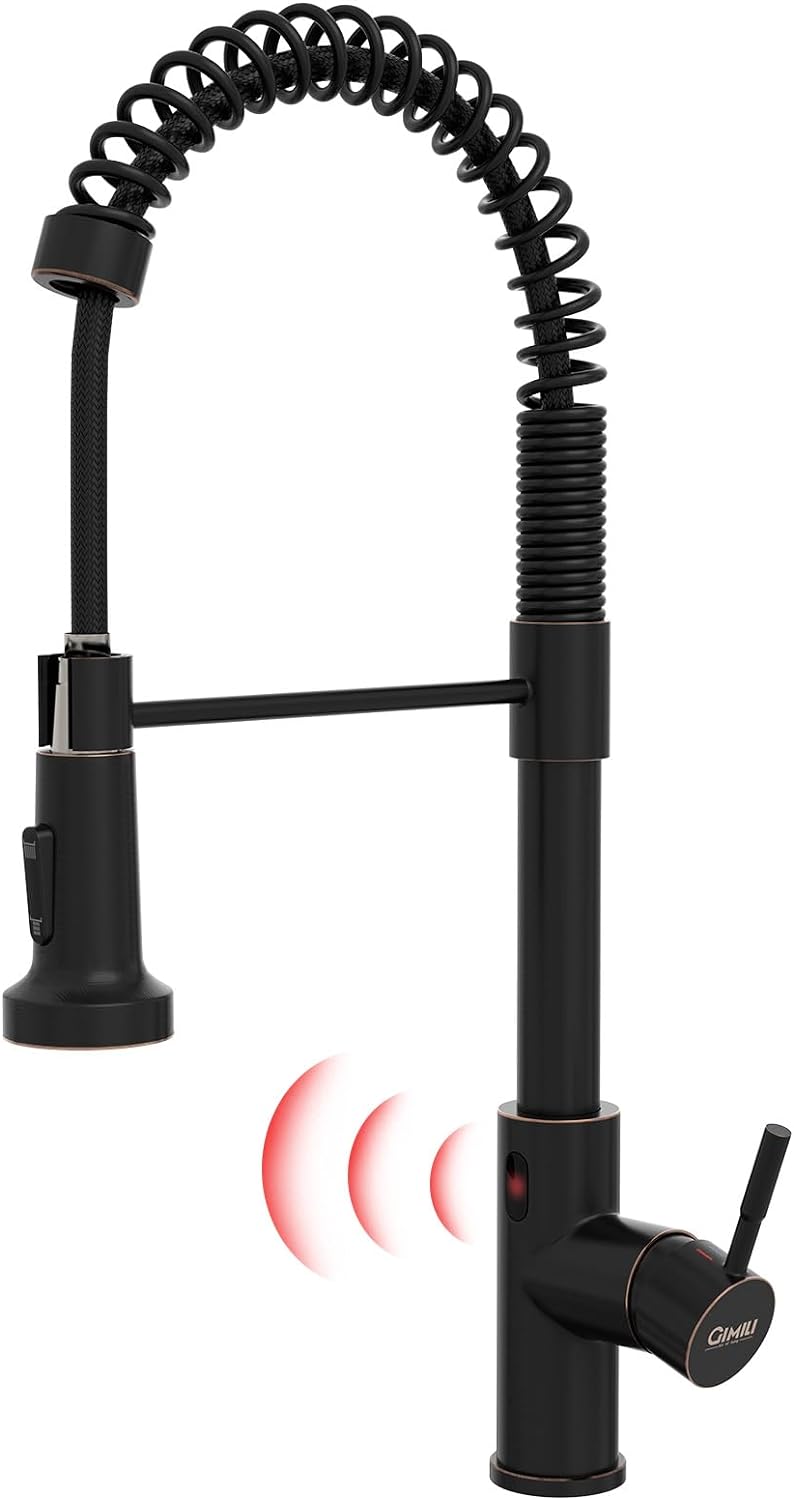 GIMILI Touchless Kitchen Faucet with Pull Down Sprayer for Easy Use