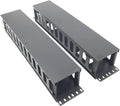 2 Pack 2U 12 Slots Horizontal Rack Mount Cable Management Organizer