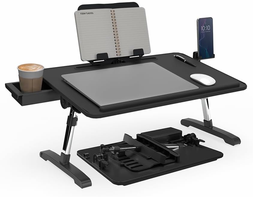 Portable Lap Desk: Adjustable Height & Tilt