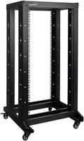 4ft Open Frame 19 in 22U 4-Post Server Rack - Rolling with Casters