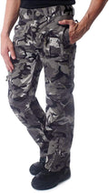 CRYSULLY Men's Cargo Pants Tactical Work Pants - 9 Pockets, Ripstop