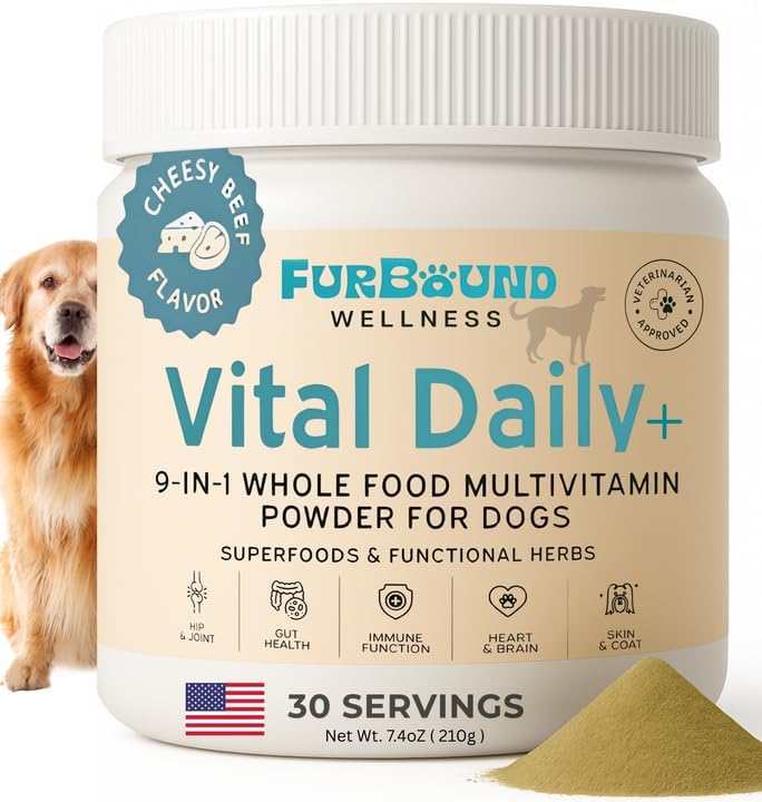 Dog Multivitamin Powder for Joint, Digestion, Skin & Coat