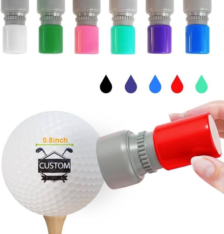 Personalized Golf Ball Stamps - Long Lasting Markers