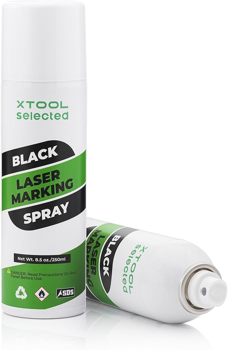 xTool Black Laser Marking Spray 2.0 for High Contrast Markings