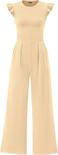 Summer Jumpsuits for Women Dressy - Ruffle Cap Sleeve Romper 2025