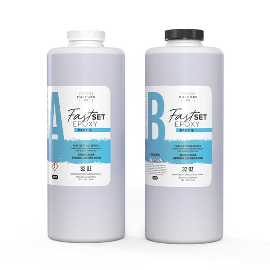 Fast Set Epoxy Resin Kit for Art and Craft Projects - 64 oz