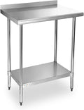 STABLEINK NSF Stainless Steel Prep Table 24 x 30 in - Durable