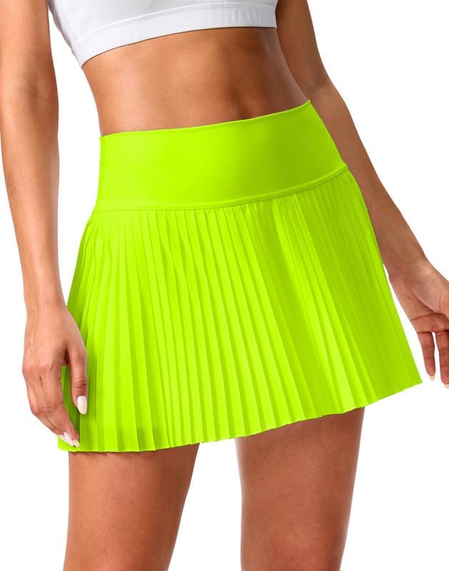 SANTINY Pleated Tennis Skirt for Women with Pockets and Style