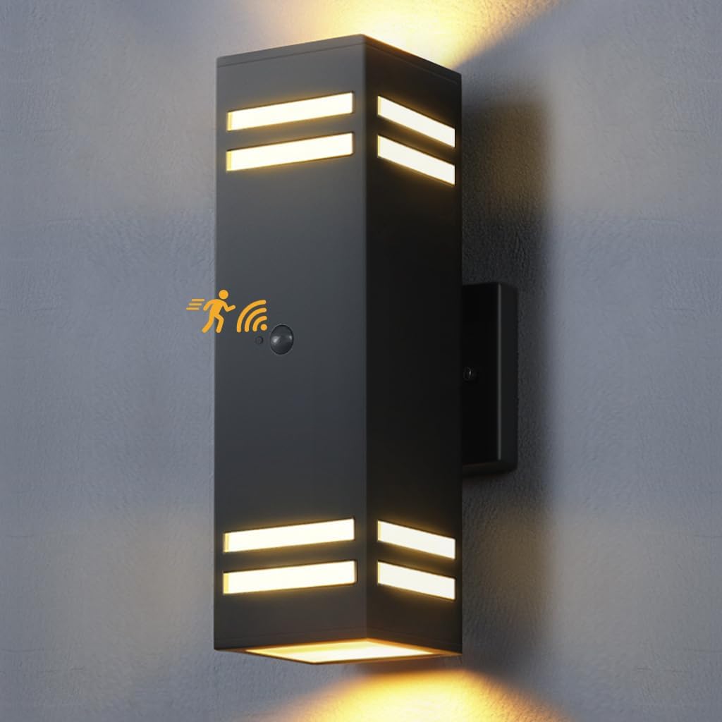 SHIMR Motion Sensor Outdoor Wall Light for Enhanced Security