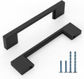 3 Inch (76mm) Matte Black Cabinet Handles 10 Pack - Durable Pulls