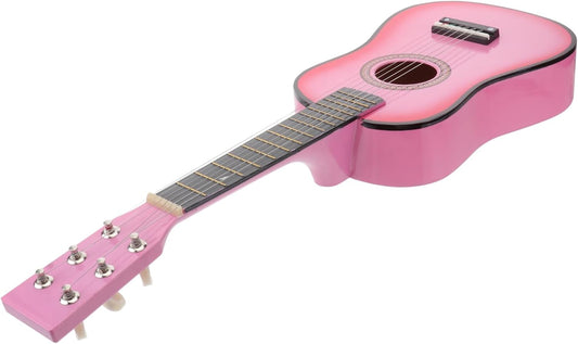 Beginner's Pink Acoustic Guitar - Perfect Gift for Music Learning