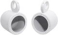 Rockville MAC65W 6.5in White Aluminum Wakeboard Tower Pods - Marine