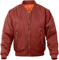 Men's Polyester Bomber Jacket - Quilted Lined Casual Military Style