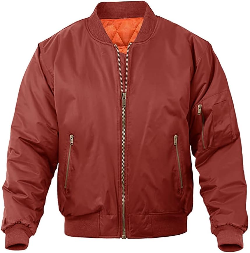 MAGNIVIT Men's Bomber Jacket for Stylish Fall and Winter Wear