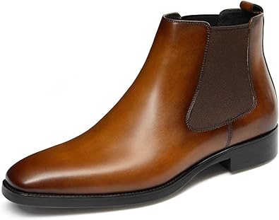 GIFENNSE Mens Chelsea Boots Leather Dress Boots for Men Review