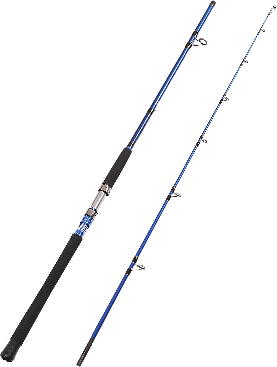 Portable Saltwater 7ft Spinning Fishing Rod by Fiblink