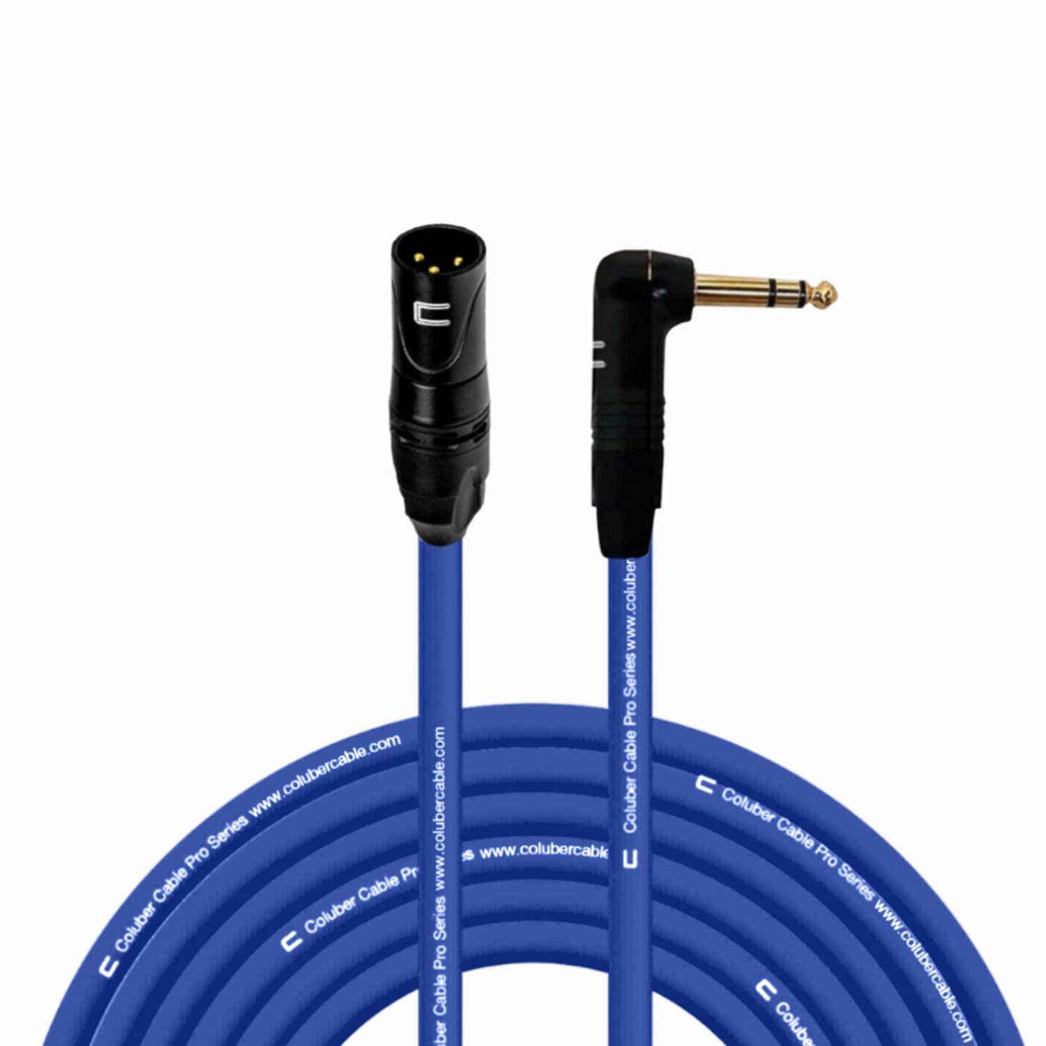 Balanced XLR Cable Male to Right Angle 1/4in TRS - 50 Feet