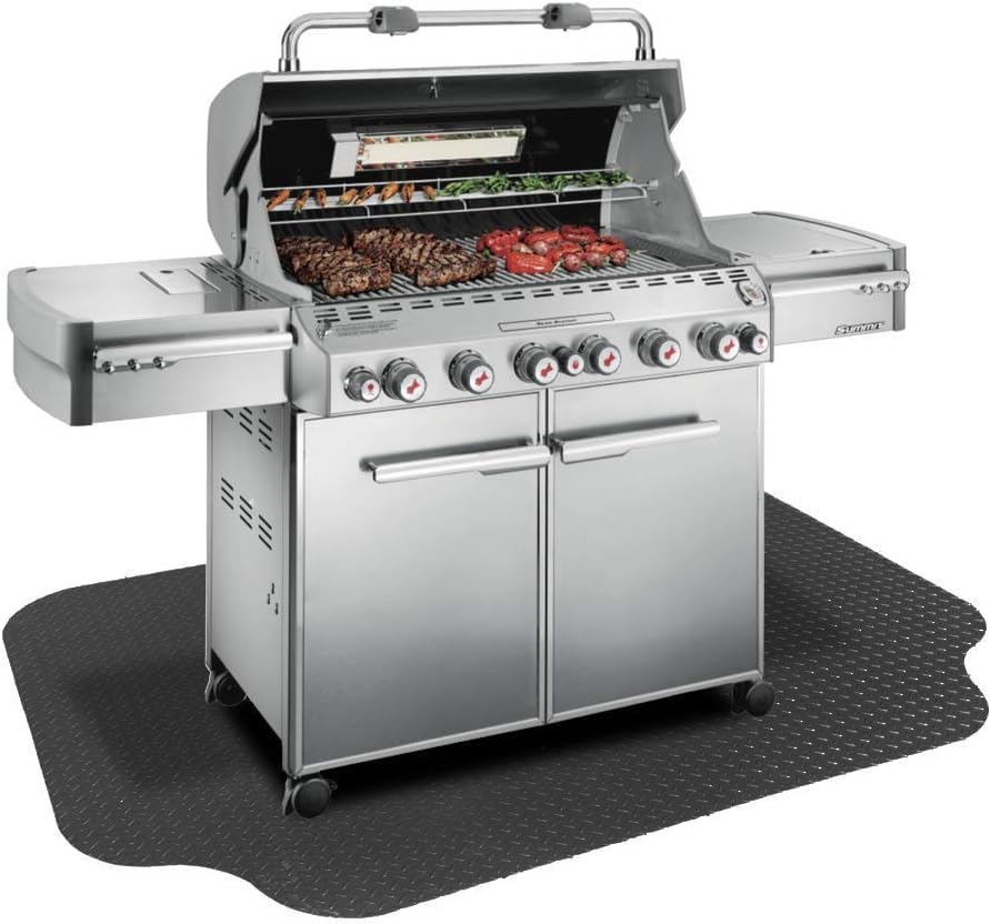 RESILIA Large Under Grill Mat for Outdoor Floor Protection