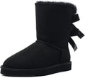 Joy In Love Women's Mid-Calf Winter Boots with Stylish Back Bows