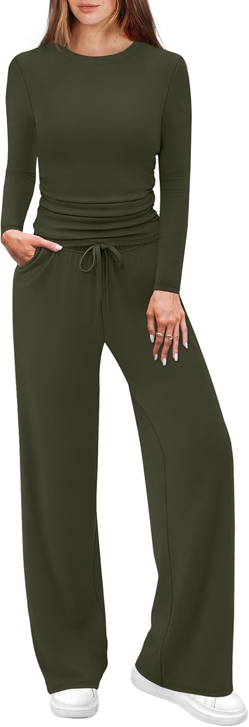 WIHOLL Lounge Sets for Women: Stylish 2 Piece Vacation Outfit