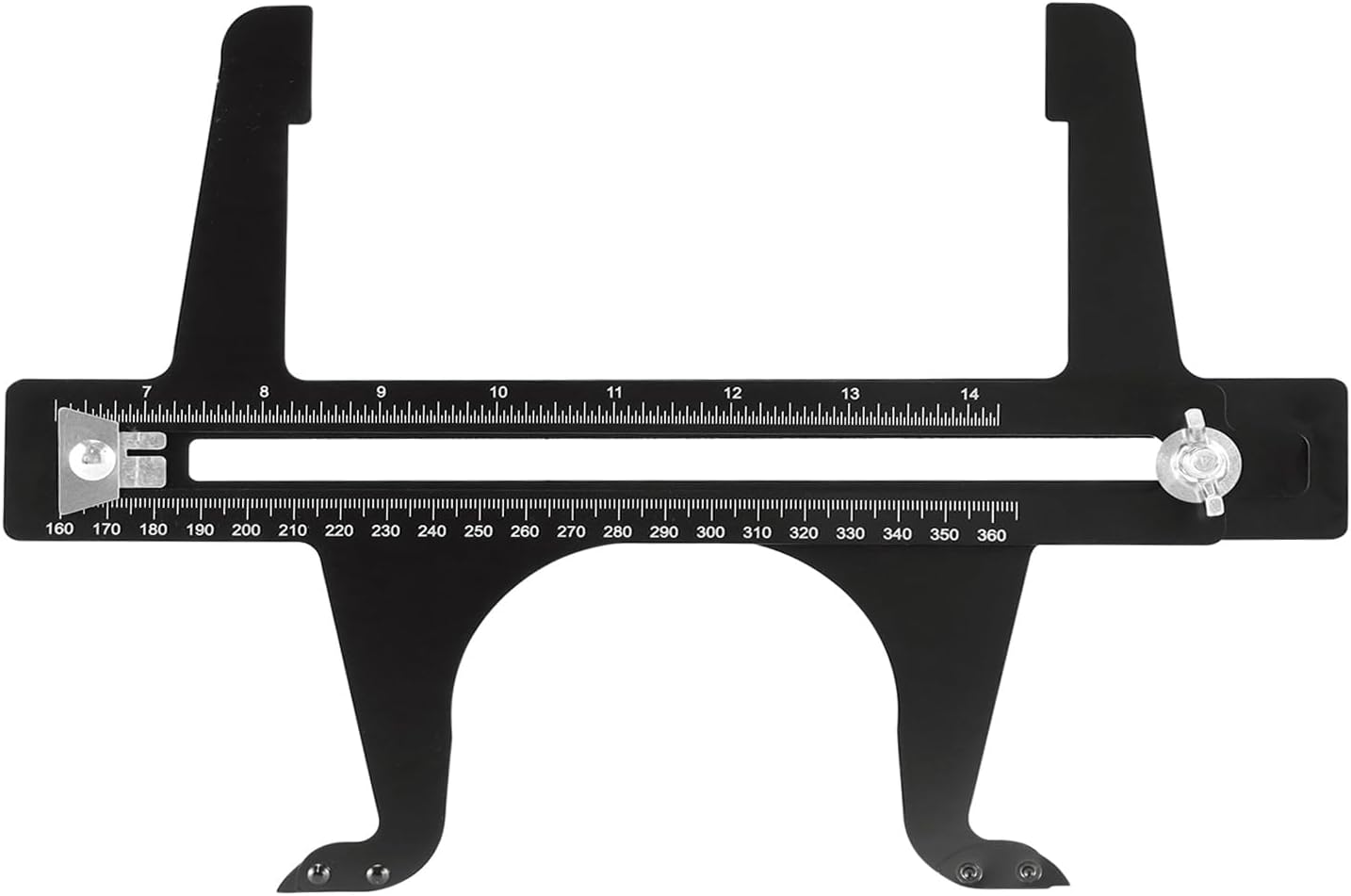 QWORK Professional Brake Measuring Tool - Precision Dual Scale