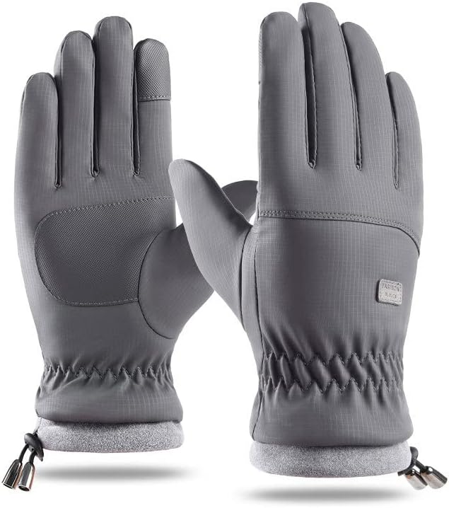 INOGIH Warm Non-Slip Ski Gloves - Touchscreen for Cold Weather