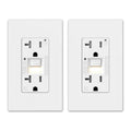 GFCI Outlet with Nightlight - Slim 20 Amp Self-Test GFI Receptacle