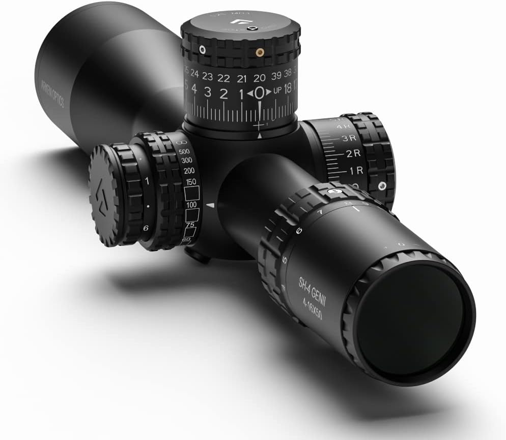 Arken Optics SH4 GEN2 4-16X50 Rifle Scope with Illuminated Reticle