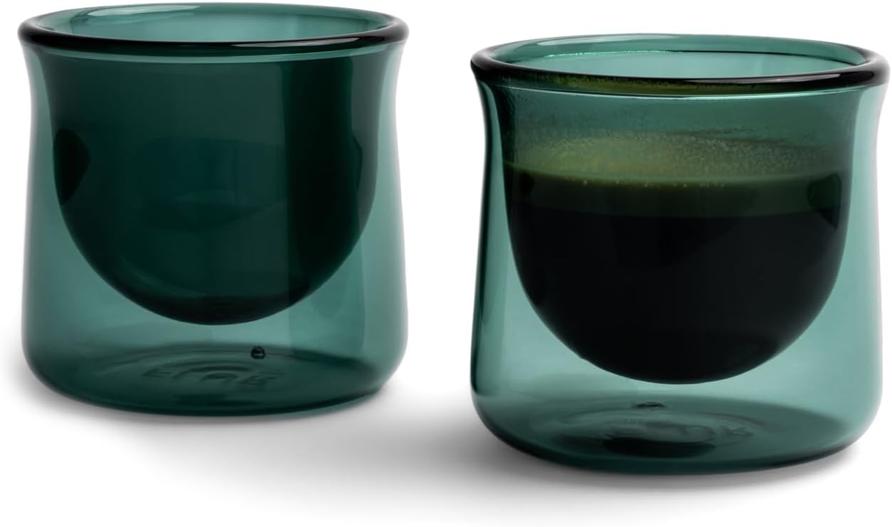 FLUR Espresso Glasses Set of 2 for Perfect Espresso Enjoyment