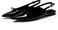 Coutgo Womens Slingback Flats Bow Pointed Toe - Elegant Comfort