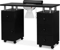 Manicure Table Nail Desk for Nail Tech - Dust Collector & Storage Care